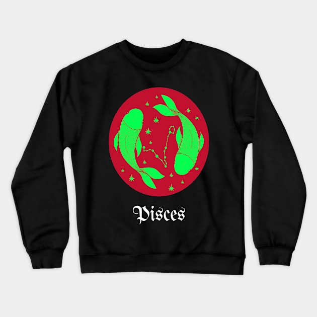 PISCES HOROSCOPE Crewneck Sweatshirt by Top To Bottom